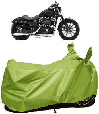 AutoFave Two Wheeler Cover for Harley Davidson(Iron 883, Green)