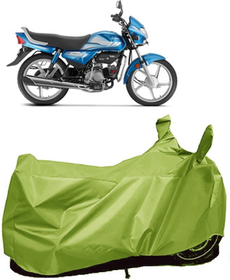 AutoFave Two Wheeler Cover for Hero(CD deluxe, Green)