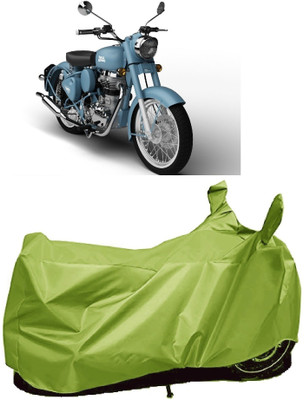AutoFave Two Wheeler Cover for Royal Enfield(Classic Squadron, Green)