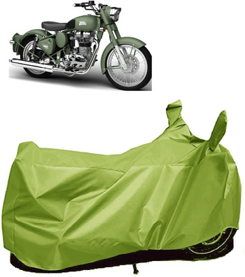 AutoFave Two Wheeler Cover for Royal Enfield(Beat, Green)