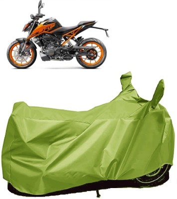 AutoKick Two Wheeler Cover for KTM(200 Duke BS6, Green)