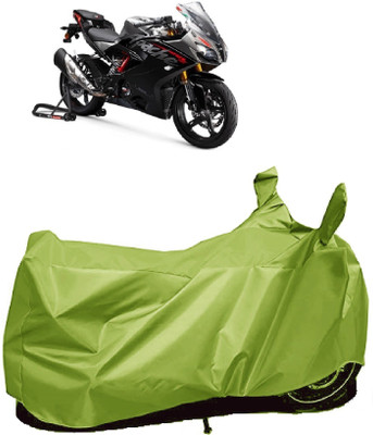 ANTOFY Two Wheeler Cover for TVS(Apache RR 310, Green)