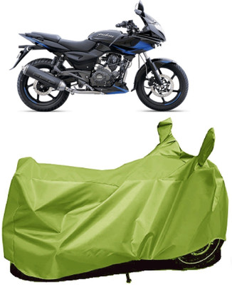 ANTOFY Two Wheeler Cover for Bajaj(Pulsar 220 DTS-i, Green)