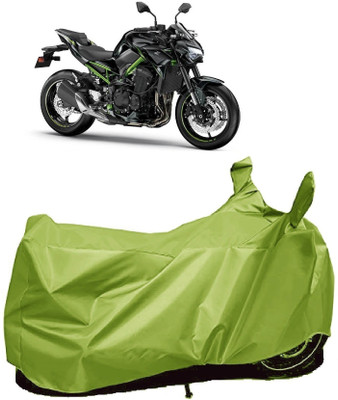 AutoFave Two Wheeler Cover for Kawasaki(Z900, Green)