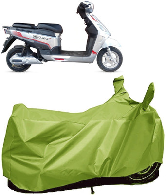 AutoFave Two Wheeler Cover for Hero(Electric NYX e5 BS6, Green)