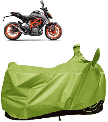 AutoFave Two Wheeler Cover for KTM(Duke 390 ABS, Green)
