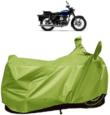 AutoFave Two Wheeler Cover for Royal Enfield(Bullet Electra Twinspark, Green)