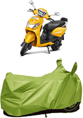AutoFave Two Wheeler Cover for Hero(MotoCorp Pleasure Plus, Green)