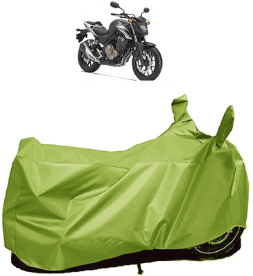 AutoFave Two Wheeler Cover for Honda(CB 500, Green)