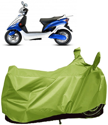 AutoFave Two Wheeler Cover for Hero Electric(Electric Maxi, Green)