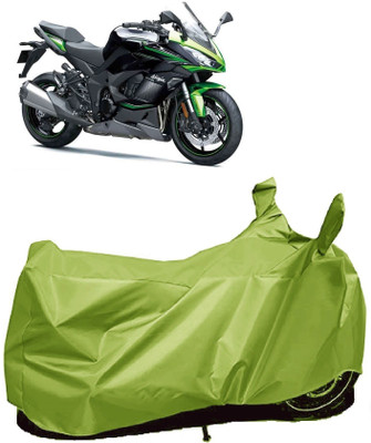 AutoFave Two Wheeler Cover for Kawasaki(Ninja 1000, Green)