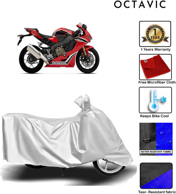 octavic Waterproof Two Wheeler Cover for Honda(CBR 1000RR, Silver)