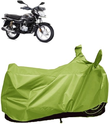 AutoFave Two Wheeler Cover for Bajaj(Platina 100, Green)