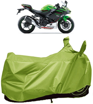 AutoFave Two Wheeler Cover for Kawasaki(Ninja 250, Green)