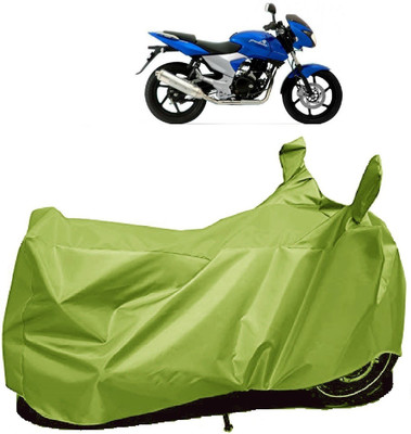 AutoFave Two Wheeler Cover for Bajaj(Pulsar 200 NS DTS-i, Green)