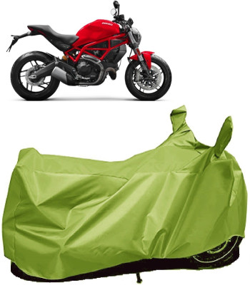 AutoFave Two Wheeler Cover for Ducati(Monster, Green)