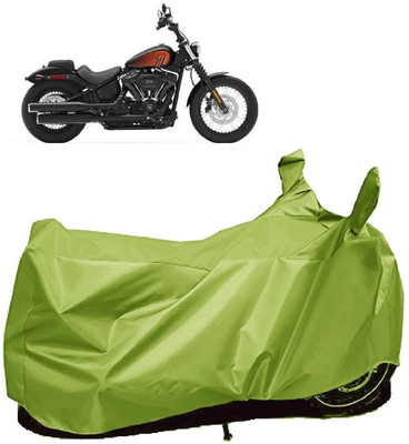 AutoFave Two Wheeler Cover for Harley Davidson(Street Bob, Green)