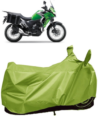 Autoprime Two Wheeler Cover for Kawasaki(Versys-X 300, Green)