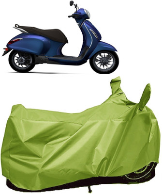 AutoFave Two Wheeler Cover for Bajaj(New Chetak, Green)