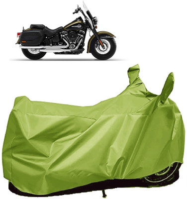 AutoFave Two Wheeler Cover for Harley Davidson(Heritage Softail Classic, Green)