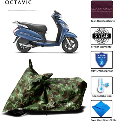 octavic Waterproof Two Wheeler Cover for Honda(Activa, Green)