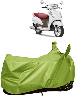 AutoFave Two Wheeler Cover for Suzuki(Access SE, Green)