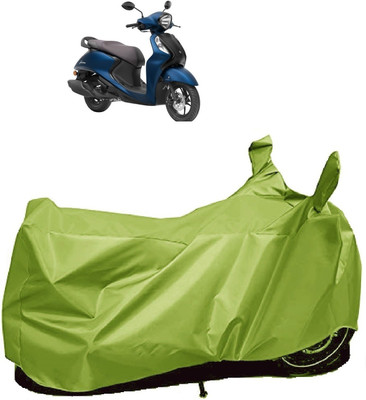 AutoFave Two Wheeler Cover for Yamaha(Fascino 125, Green)