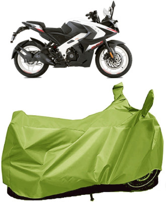 AutoFave Two Wheeler Cover for Bajaj(Pulsar RS 200, Green)