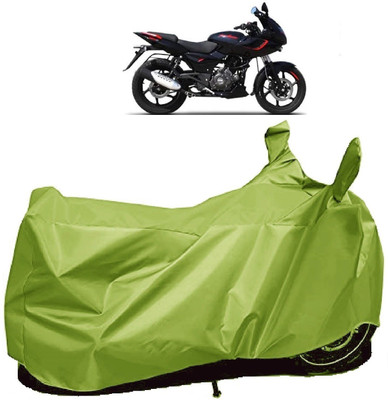 AutoFave Two Wheeler Cover for Bajaj(Pulsar 180, Green)