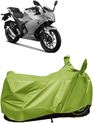 AutoKick Two Wheeler Cover for Suzuki(Gixxer 250, Green)
