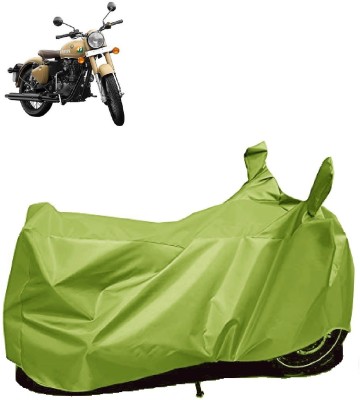 AutoKick Two Wheeler Cover for Royal Enfield(Classic 350 Signals, Green)