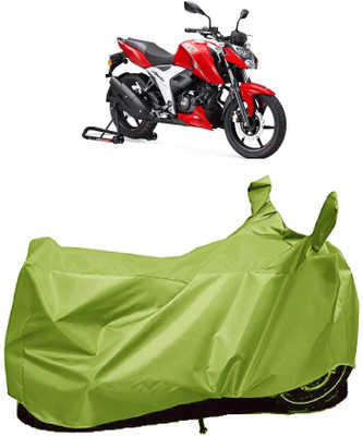 AutoFave Two Wheeler Cover for TVS(Apache RTR 160, Green)