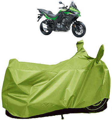 Autoprime Two Wheeler Cover for Kawasaki(Versys 1000, Green)
