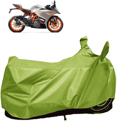 AutoFave Two Wheeler Cover for KTM(RC 390, Green)