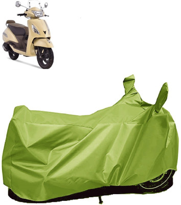 AutoFave Two Wheeler Cover for TVS(Jupiter classic, Green)