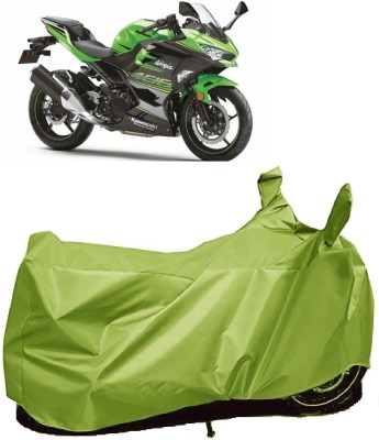 AutoFave Two Wheeler Cover for Kawasaki(Ninja 400, Green)