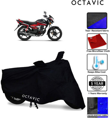 AUTOCAD Waterproof Two Wheeler Cover for Honda(CB Shine, Black)