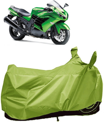 AutoFave Two Wheeler Cover for Kawasaki(Ninja ZX-14R, Green)