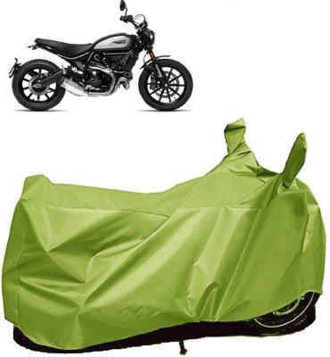 AutoFave Two Wheeler Cover for Ducati(Scrambler Icon, Green)