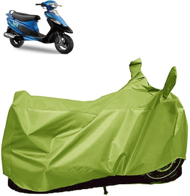 AutoFave Two Wheeler Cover for TVS(Scooty Pep+, Green)