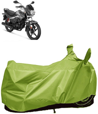 AutoFave Two Wheeler Cover for Hero(Passion Plus, Green)