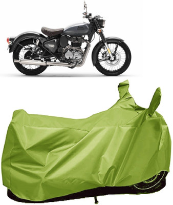 AutoFave Two Wheeler Cover for Royal Enfield(350 BS6, Green)