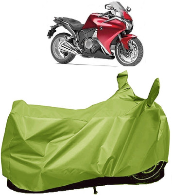 AutoFave Two Wheeler Cover for Honda(VFR 1200F, Green)