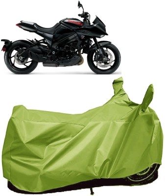 AutoKick Two Wheeler Cover for Suzuki(Katana, Green)