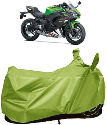 AutoFave Two Wheeler Cover for Kawasaki(Ninja 650, Green)