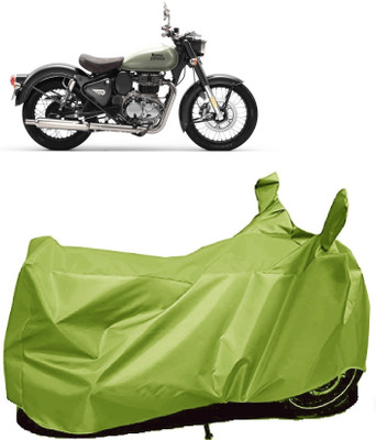 AutoFave Two Wheeler Cover for Royal Enfield(Classic 350, Green)