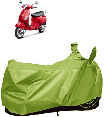 AutoFave Two Wheeler Cover for Vespa(VXL 125 BS6, Green)