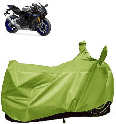 AutoFave Two Wheeler Cover for Yamaha(YZF R1 M, Green)