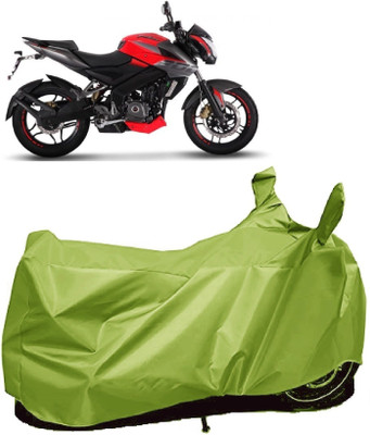 AutoFave Two Wheeler Cover for Bajaj(Pulsar 200NS FI, Green)