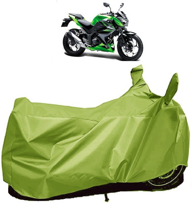 AutoFave Two Wheeler Cover for Kawasaki(Z250, Green)